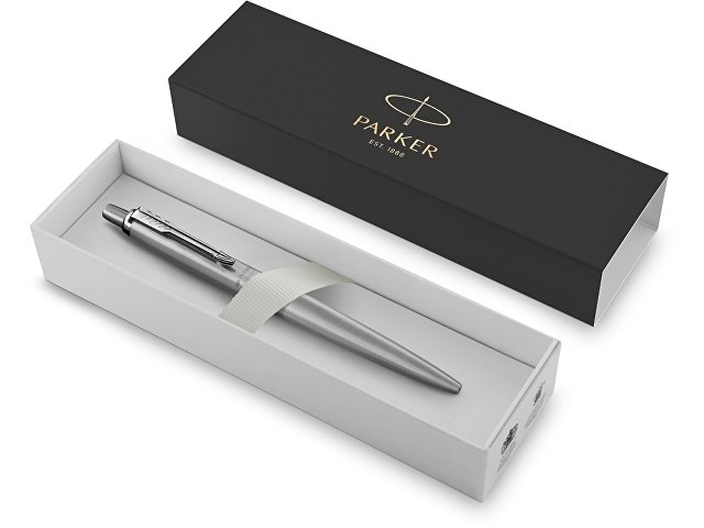 Ручка  шариковая Parker "Jotter XL Mono Stainless Steel CT", серебро