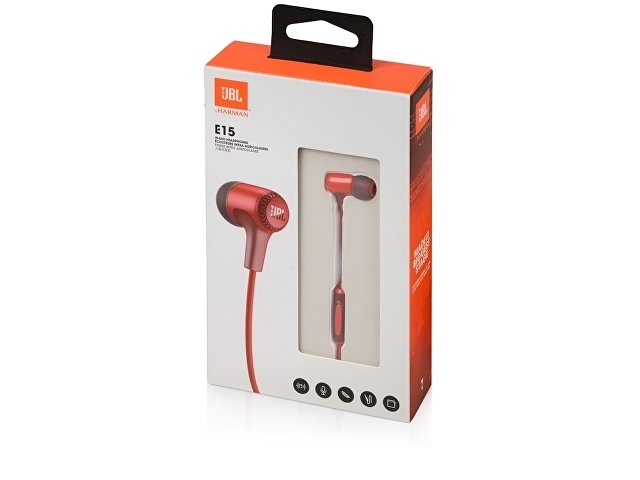 Пользовательские наушники JBL, JBLE15RED, красный