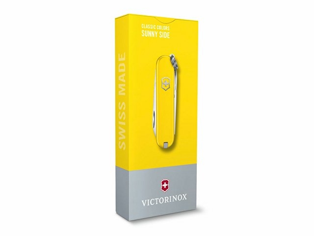 Нож-брелок VICTORINOX Classic SD Colors "Sunny Side", 58 мм, 7 функций, жёлтый