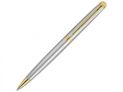 Ручка шариковая Waterman «Hemisphere Stainless Steel GT M», серебристый/золотистый