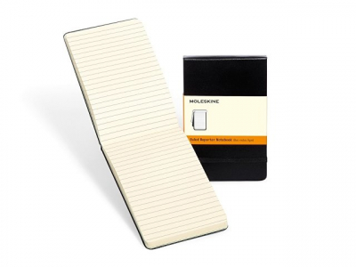 Записная книжка Moleskine Reporter (в линейку), Pocket (9х14см), черный