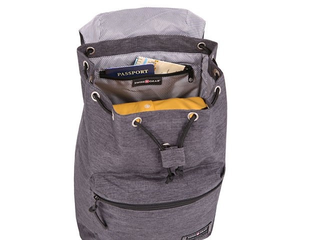 Рюкзак SWISSGEAR 13'', ткань Grey Heather/ полиэстер 600D PU , 29х13х40 см, 15 л, серый