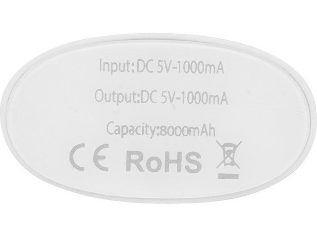 Портативное зарядное устройство "Спайк", 8000 mAh, синий