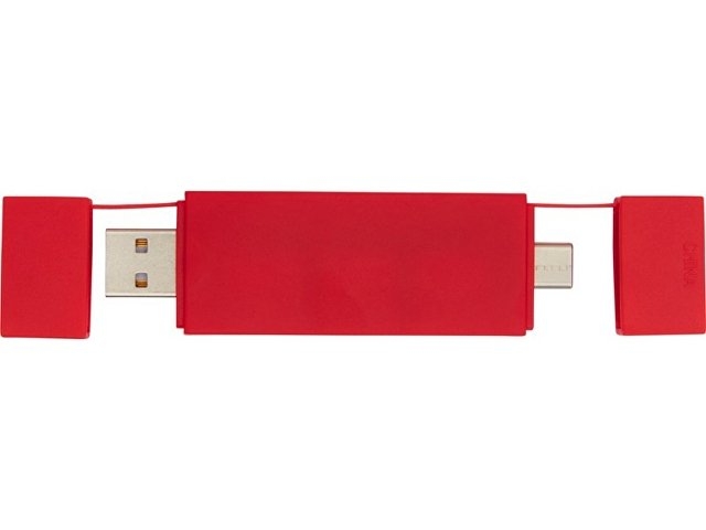 Mulan Двойной USB 2.0-хаб, красный