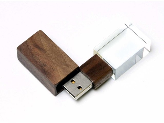 USB 2.0- флешка на 16 Гб прямоугольной формы, под гравировку 3D логотипа