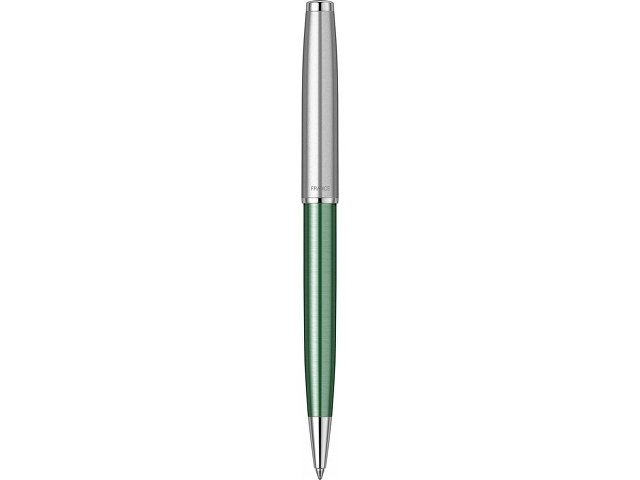 Шариковая ручка Parker Sonnet Essentials Green SB Steel CT, цвет чернил black, перо: M, в подарочной упаковке.