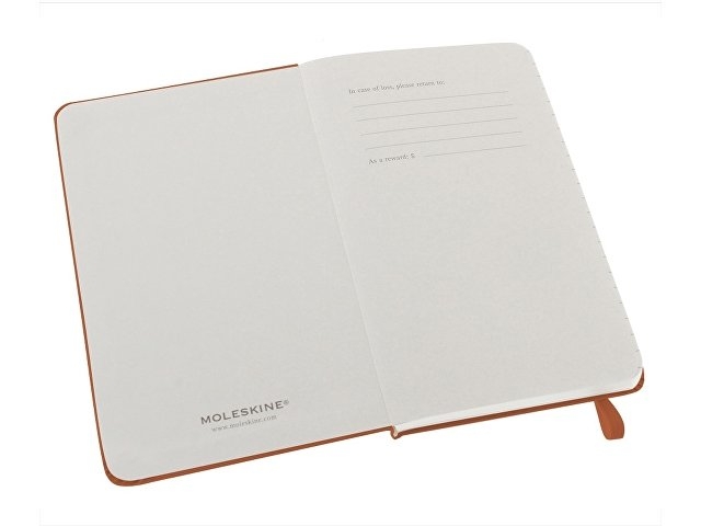 Записная книжка Moleskine Classic (в линейку) в твердой обложке, Pocket (9x14см), оранжевый коралл