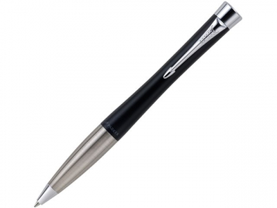 Ручка шариковая Parker модель Urban Muted Black CT в футляре, черный/серебристый