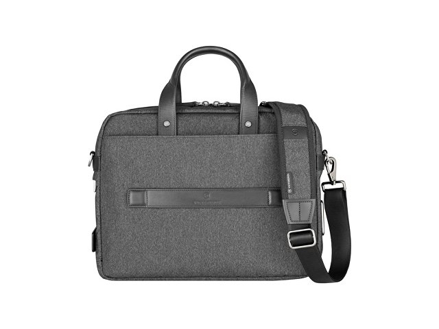 Портфель VICTORINOX Architecture Urban2 15" Briefcase 15'', серый, полиэстер/кожа, 42x13x31 см, 16 л