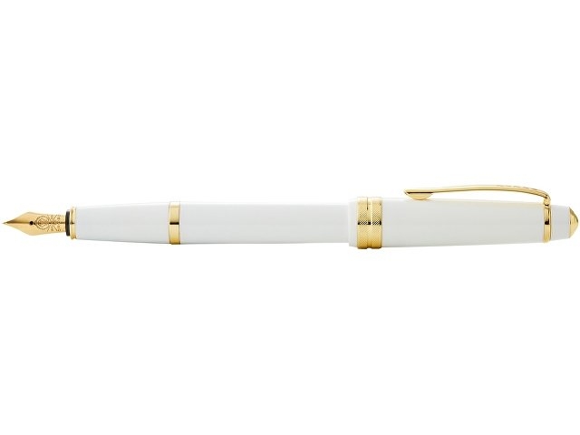 Перьевая ручка Cross Bailey Light Polished White Resin and Gold Tone, перо F