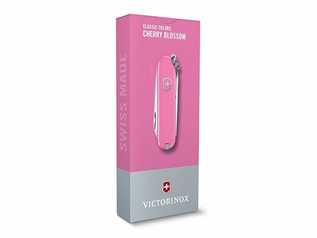 Нож-брелок VICTORINOX Classic SD Colors "Cherry Blossom", 58 мм, 7 функций, розовый