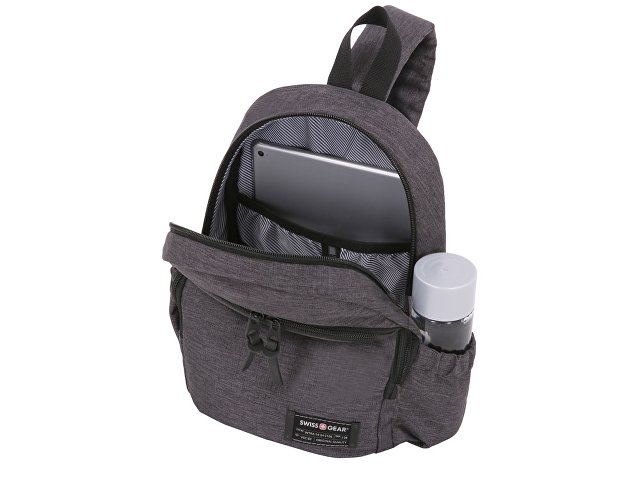 Рюкзак SWISSGEAR 13'', ткань Grey Heather/ полиэстер 600D PU , 25х14х35 см, 12 л, серый