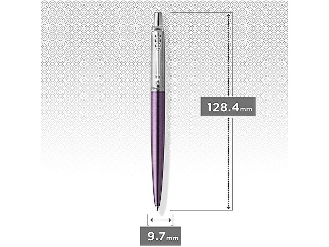 Шариковая ручка Parker "Jotter Victoria Violet Chrome CT", стержень:M, цвет чернил: blue в подарочной блистерной упаковке