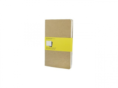 Записная книжка Moleskine Cahier (в клетку, 3 шт.), Large (13х21см), бежевый