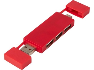 Mulan Двойной USB 2.0-хаб, красный