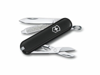 Нож-брелок VICTORINOX Classic SD Colors "Dark Illusion", 58 мм, 7 функций, чёрный