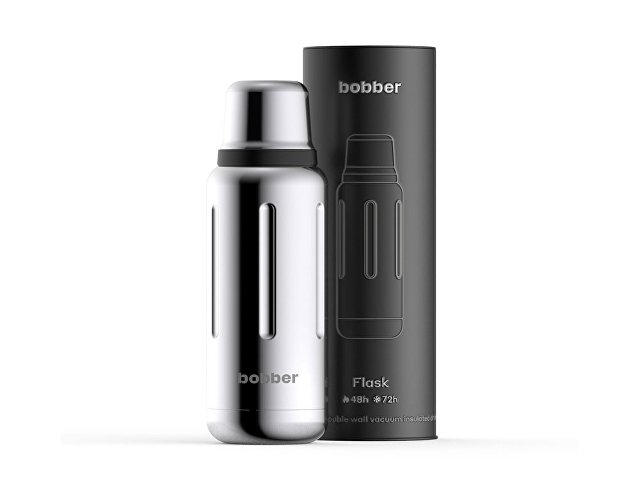 Термос для напитков, вакуумный, бытовой, тм "bobber". Объем 1 литр. Артикул Flask-1000 Glossy