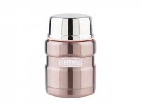 Термос из нерж. стали с ложкой тм THERMOS SK3000 Pink 0,47L, розовый