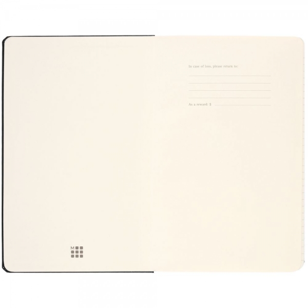 Записная книжка Moleskine Classic Large, в клетку, черная