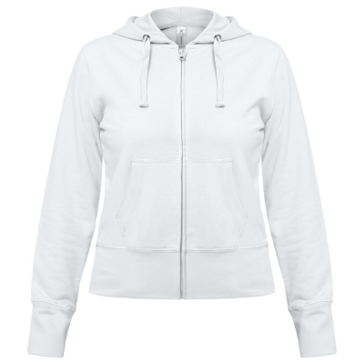 Толстовка женская Hooded Full Zip белая