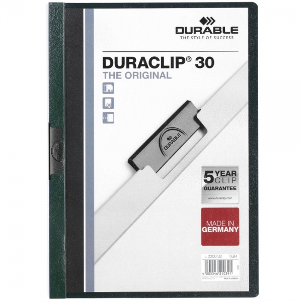 Папка Duraclip Original, зеленая