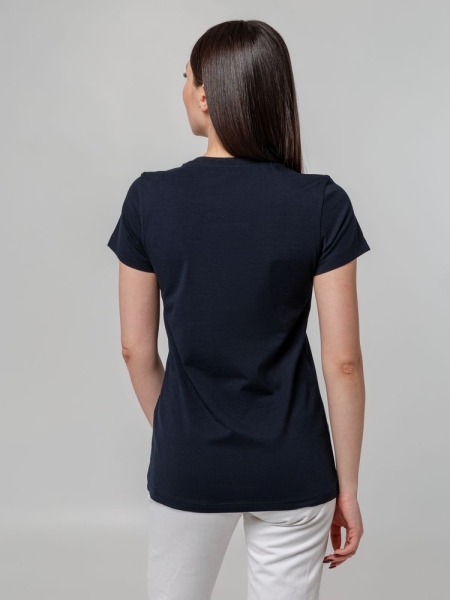 Футболка женская T-bolka Stretch Lady, темно-синяя (navy)