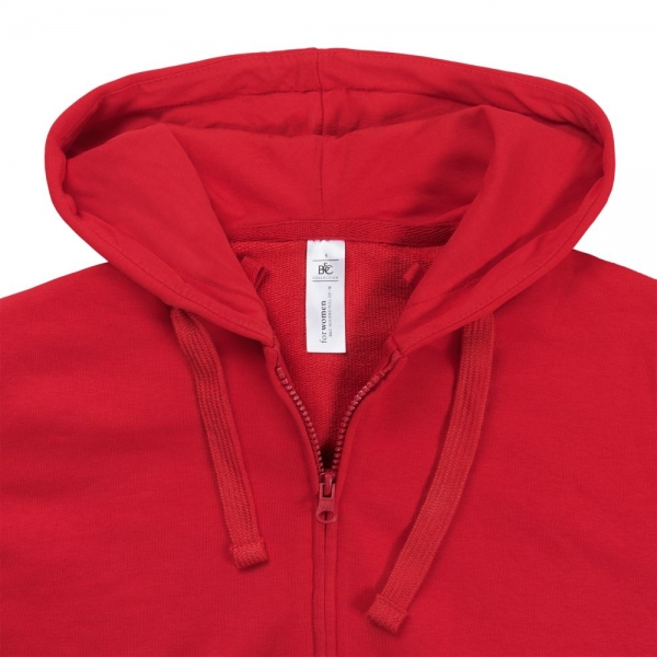 Толстовка женская Hooded Full Zip красная