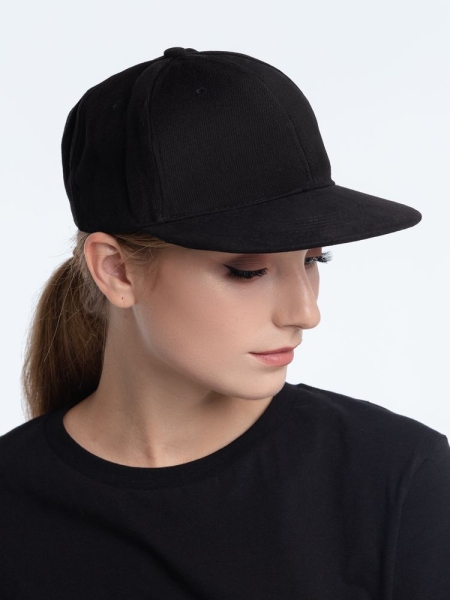 Бейсболка Unit Snapback с прямым козырьком, белая