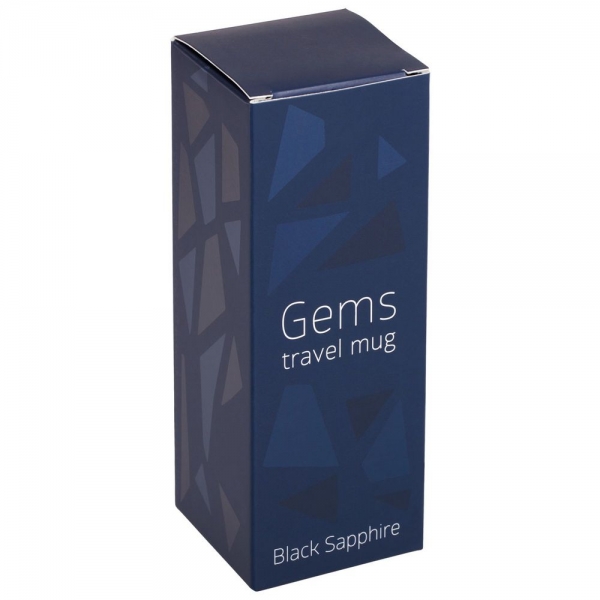 Термостакан Gems Black Sapphire, черный сапфир