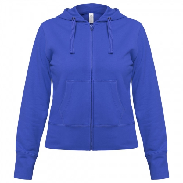 Толстовка женская Hooded Full Zip ярко-синяя