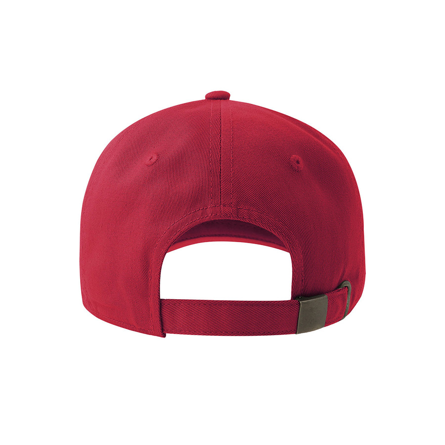 Бейсболка "DAD HAT-S", 6 клиньев, металлическая застежка, красный, 100% хлопок, 270 г/м2