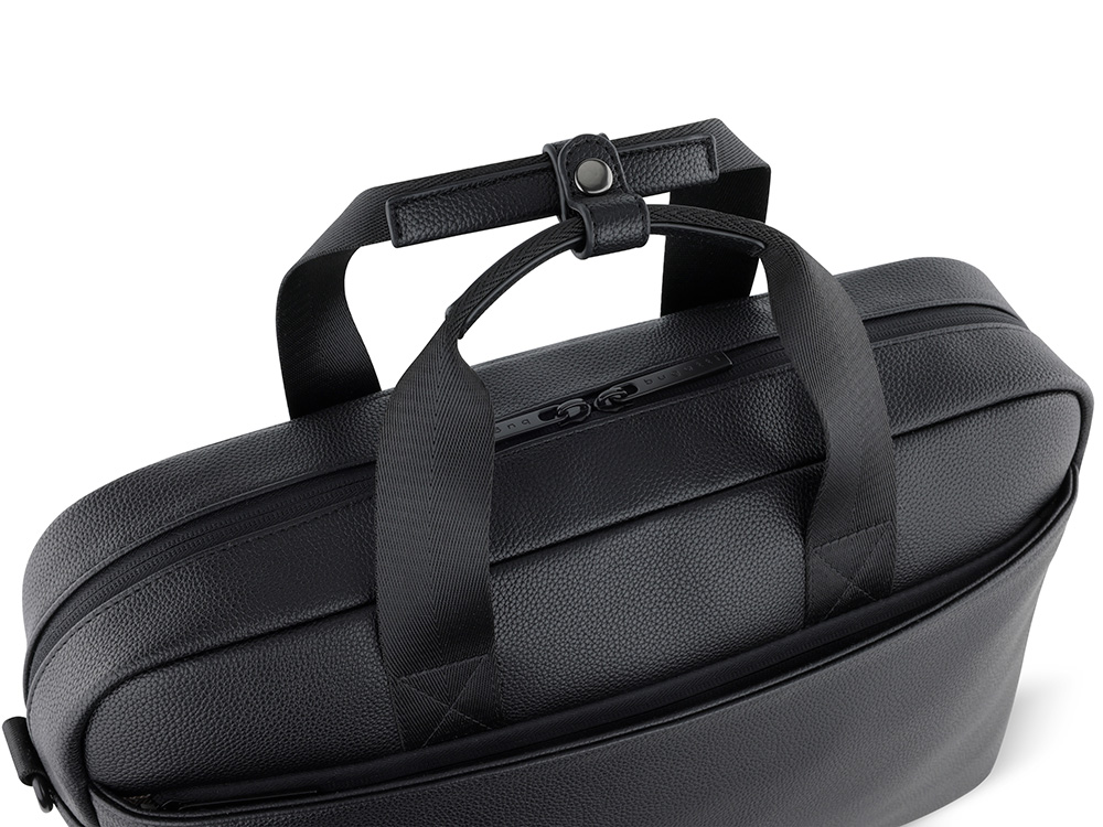 Портфель мужской BUGATTI РИКО | RICO, черный, полиуретан, 40 x 10 x 28,5 см