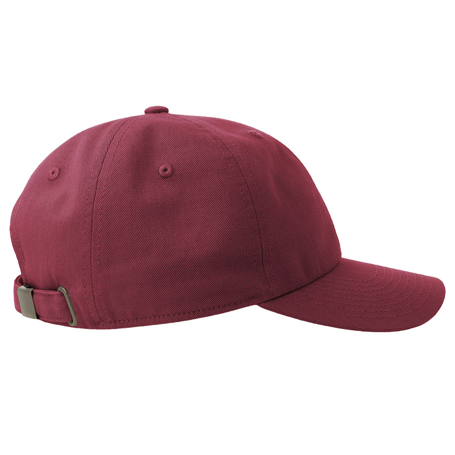 Бейсболка "DAD HAT-S", 6 клиньев, металлическая застежка, бордовый, 100% хлопок, 270 г/м2