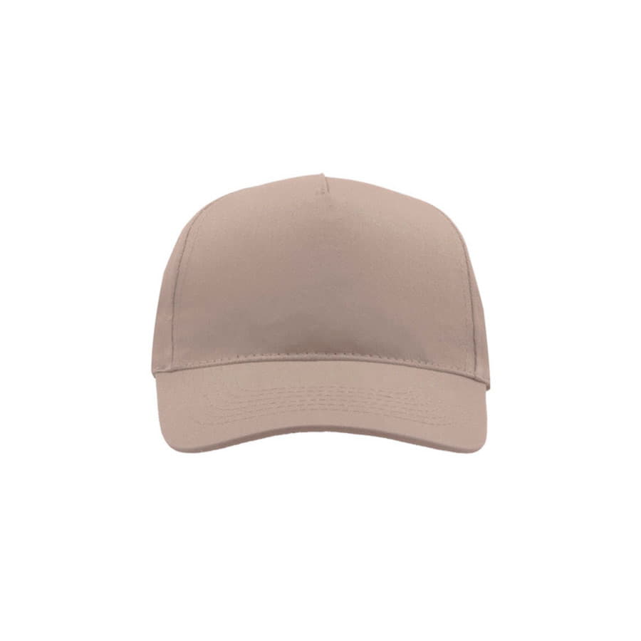 Бейсболка "START FIVE", 5 клиньев,застежка на липучке; светло-серый; 100% хлопок; плотность 160 г/м2
