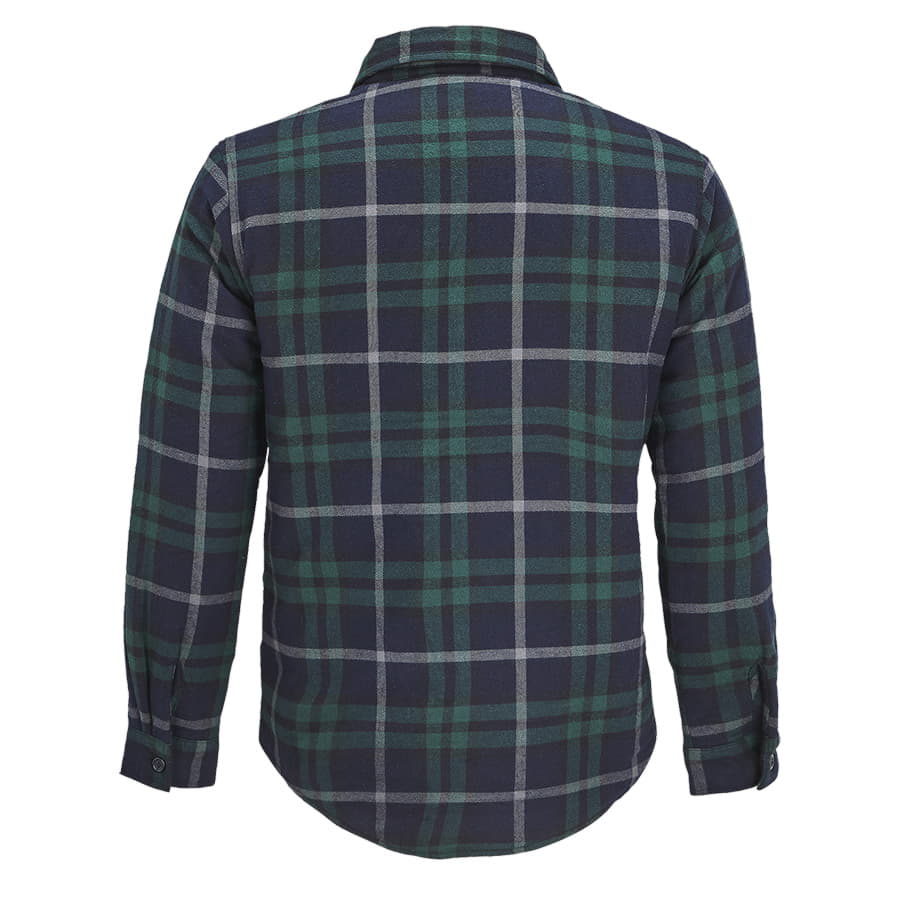 Куртка рубашка мужская NOAH, зелен., 3X/4XL(),100%хлопок,180 г/м2;подкл. и утеплитель:100%полиэстер