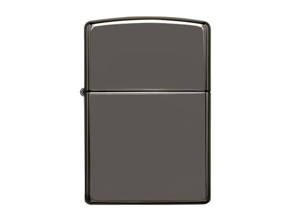 Зажигалка ZIPPO Classic с покрытием Black Ice, латунь/сталь, чёрная, глянцевая, 38x13x57 мм, черный