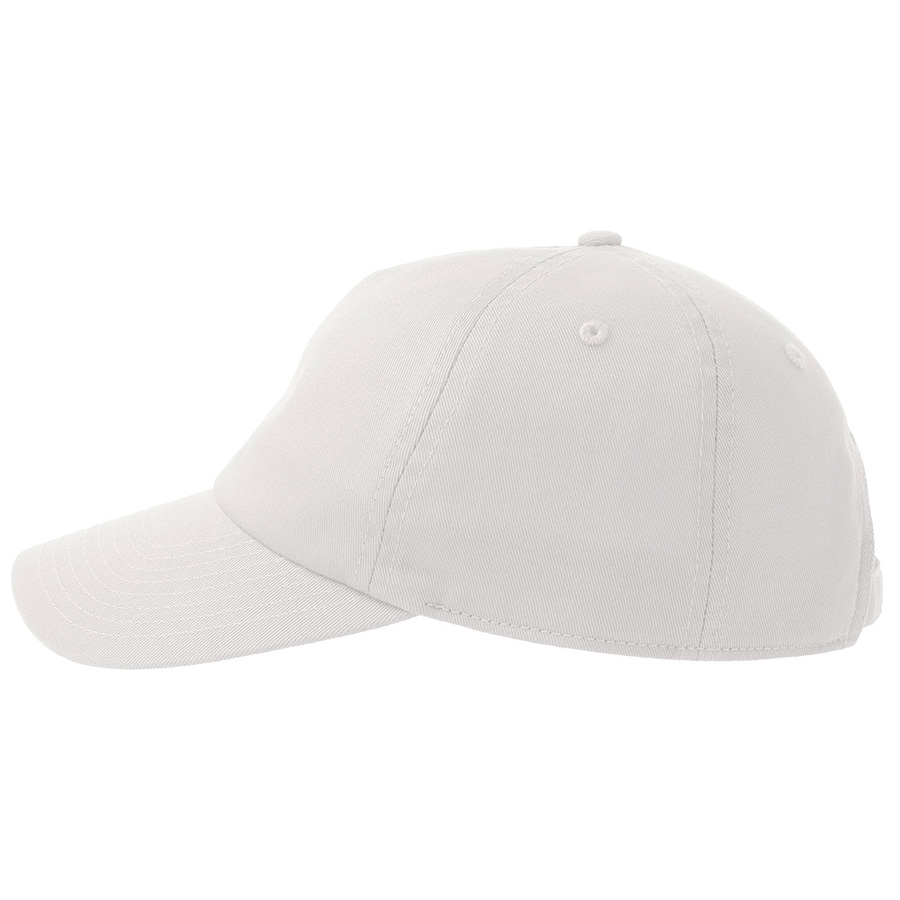 Бейсболка "DAD HAT-S FIVE", 5 клиньев, металлическая застежка, белый, 100% хлопок, 270 г/м2