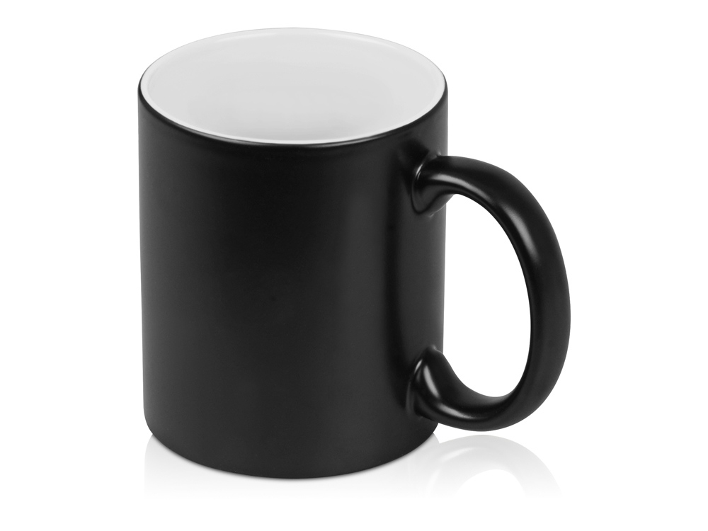 Кружка с покрытием для гравировки Subcolor BLK, черный/белый, черный, белый