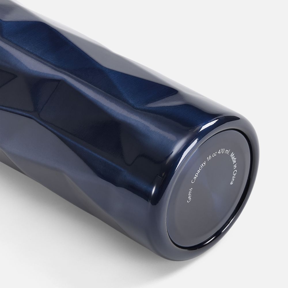 Термостакан Gems Black Sapphire, черный сапфир (синий)
