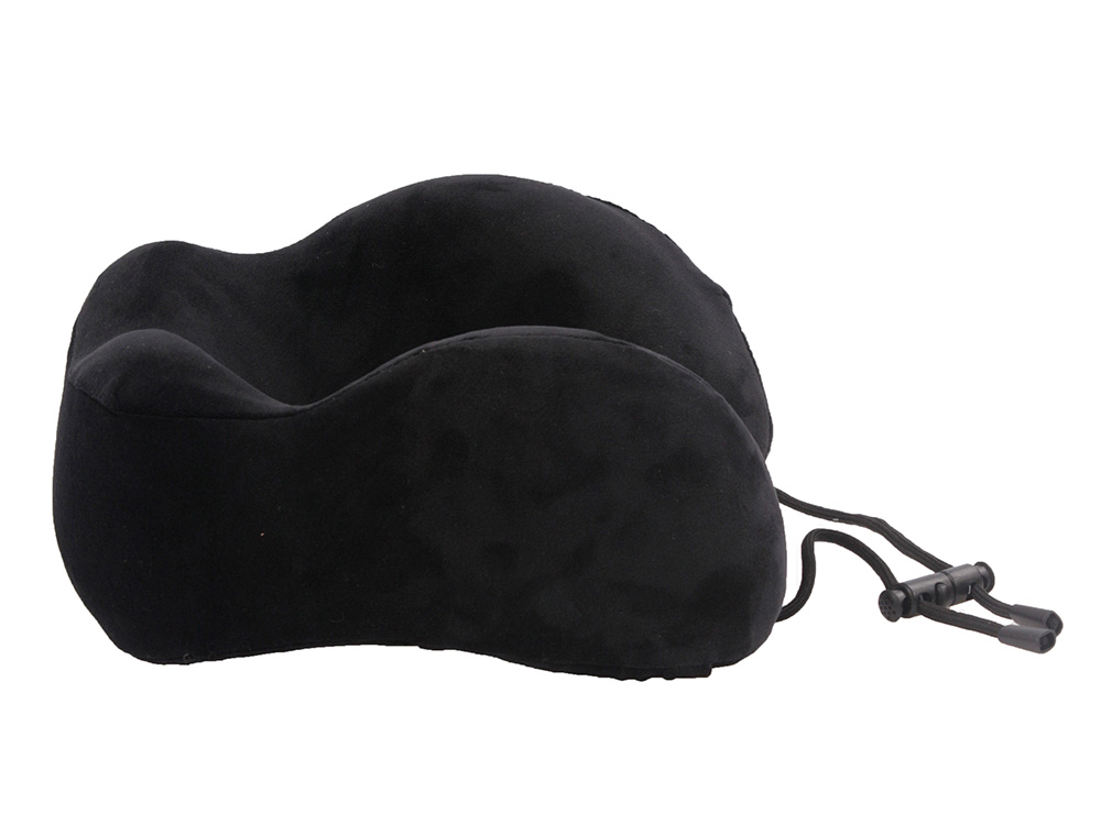 Подушка для путешествий с эффектом памяти Мемо Bluewinder Black, черный