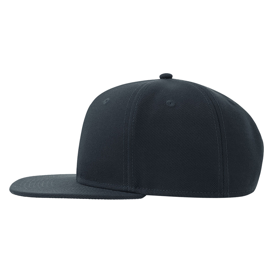 Бейсболка "SNAP BACK-S", 6 клиньев, пластик. застежка, т.синий, 100% перераб. полиэстер, 300 гр/м2