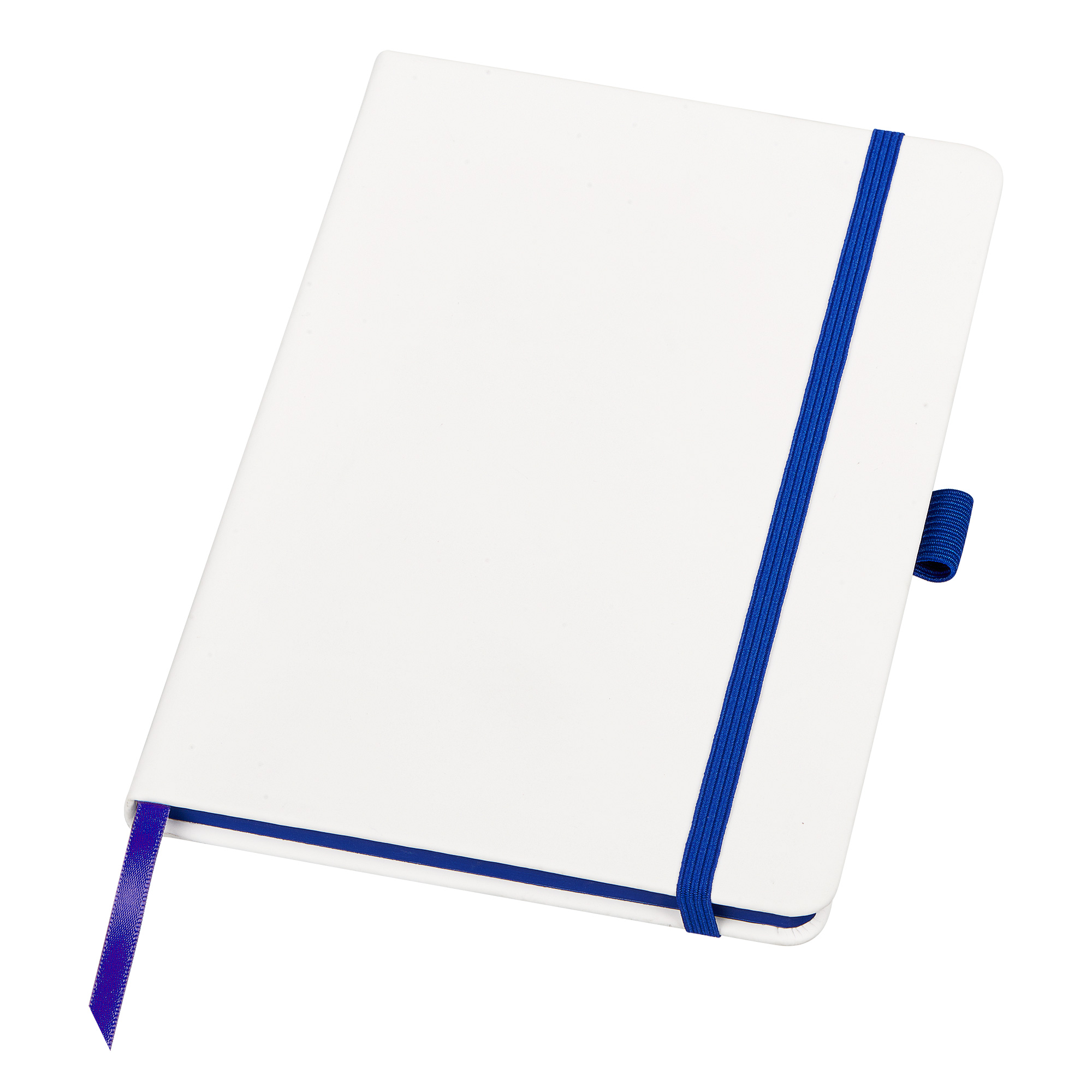 Блокнот ColorNote White, твердая обложка A5, 80 листов, белый с синим, белый, синий, синий