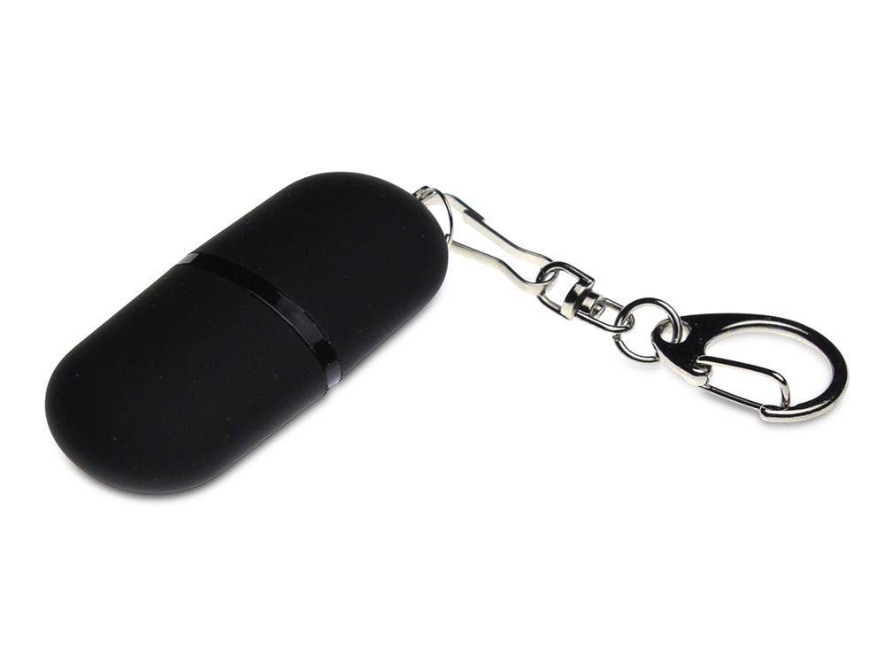 USB 2.0- флешка Goutte Soft-touch на 512 Мбайт каплевидной формы