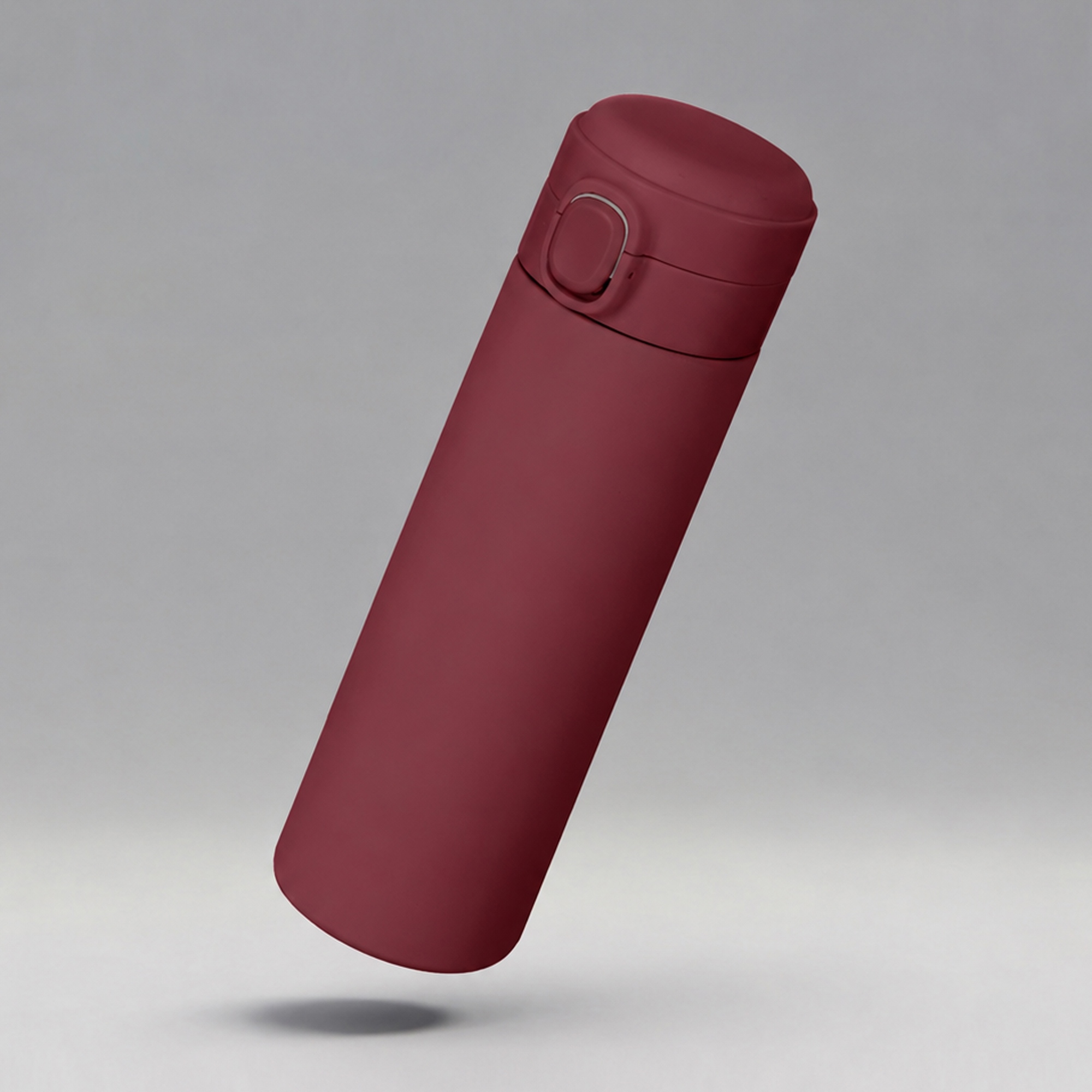 Вакуумная термокружка c кнопкой Guard, soft-touch, 400 мл, тубус