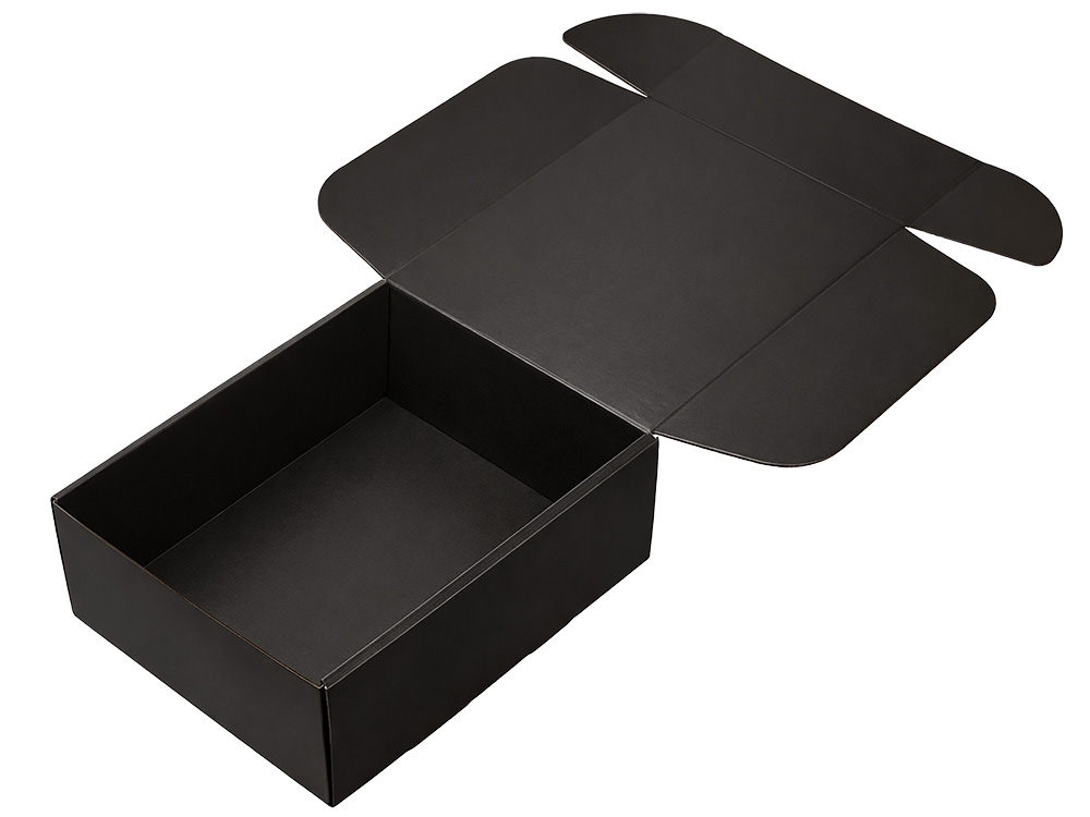 Коробка подарочная Raven, XL , черная, вн. размер 235х300х105 мм., вертикальная, черный