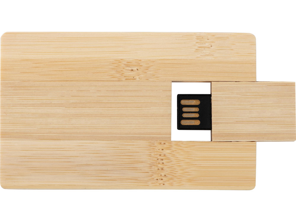 USB 2.0- флешка на 32 Гб Bamboo Card (натуральный)