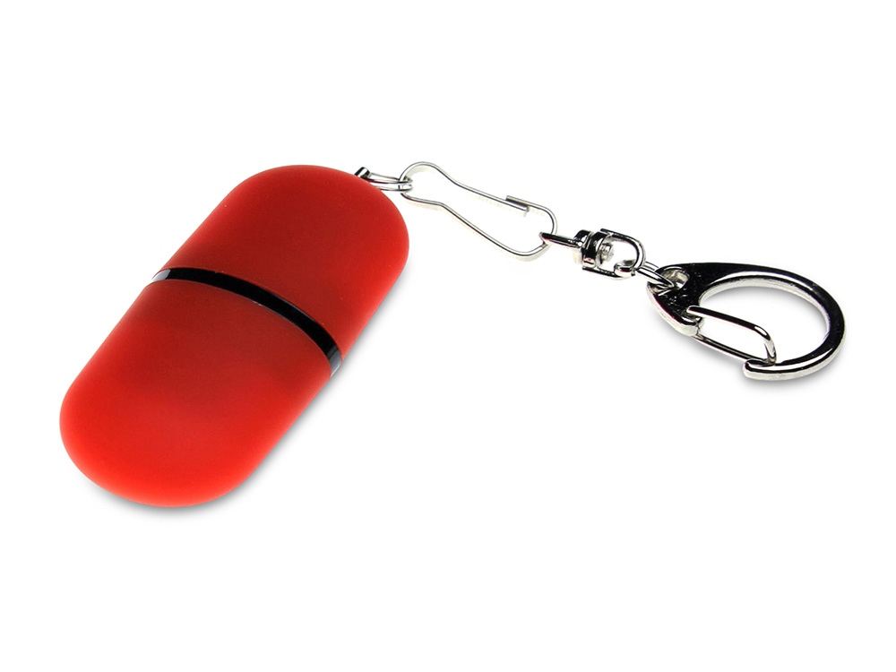 USB 2.0- флешка Goutte Soft-touch на 64 Гб каплевидной формы