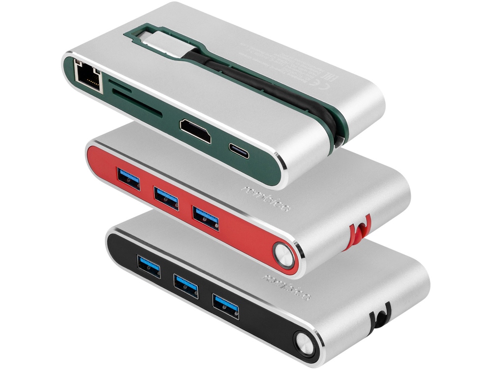 Хаб USB Rombica Type-C Hermes Red, красный