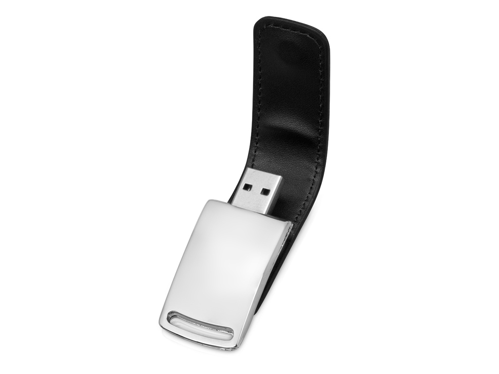 Флеш-карта USB 2.0 16 Gb с магнитным замком Vigo, черный/серебристый, черный, серебристый
