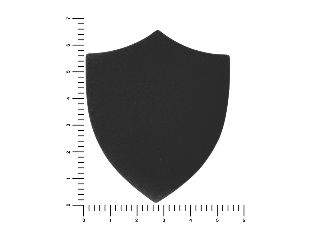 ПАТЧ ЩИТ nubuk (чёрный) 6,6 х 5,5 см, черный